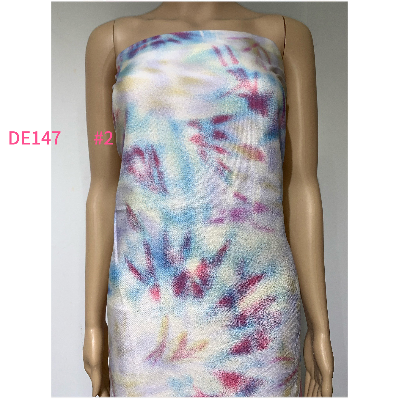 Colorful Printed Poplin Dress Fabric