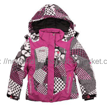 kids wear  girl winter warm colorful jacket ski suit coat