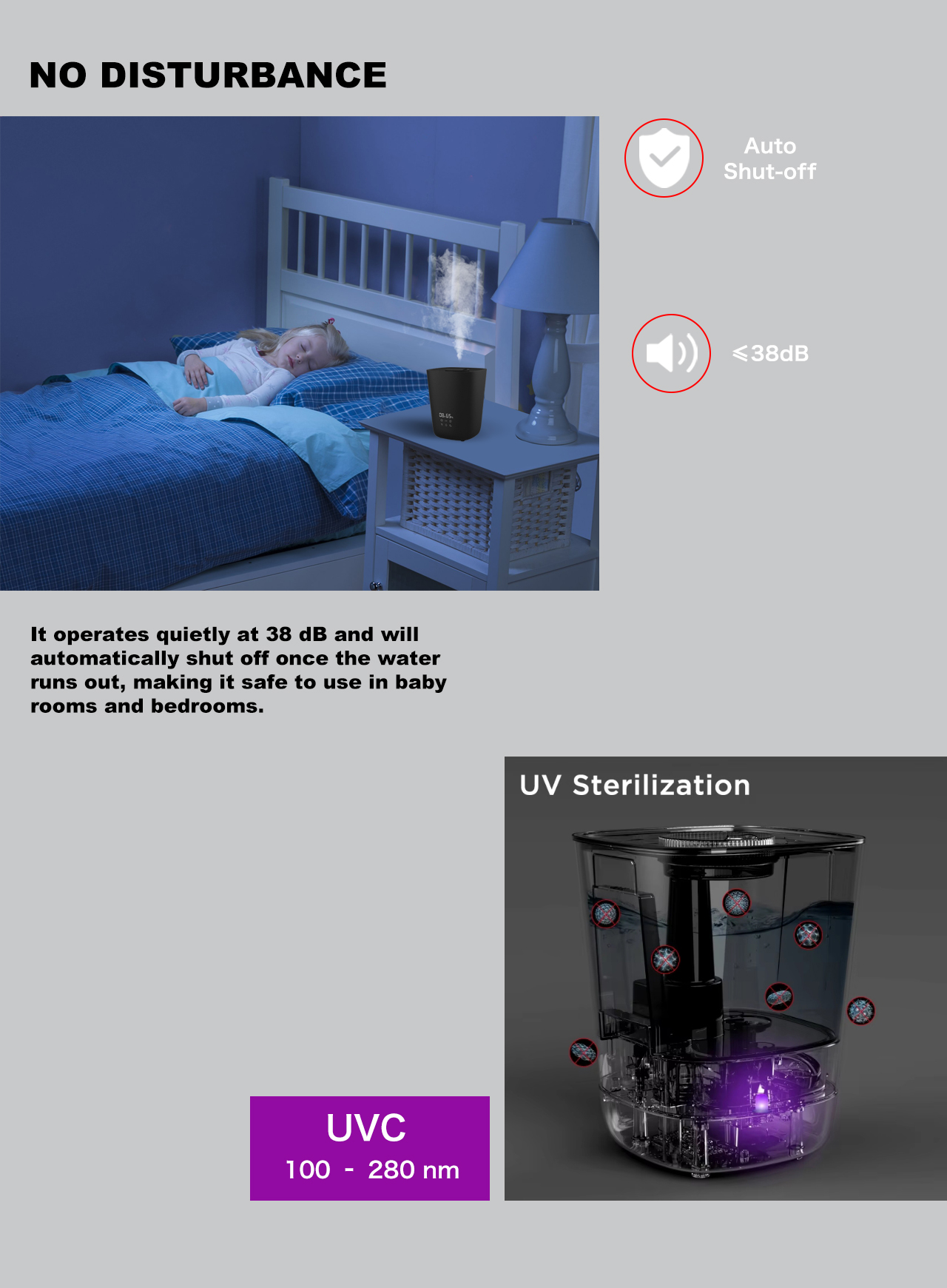 HTJ-2166 humidifier low noisy UV HTJ-2166 humidifier low noisy UV