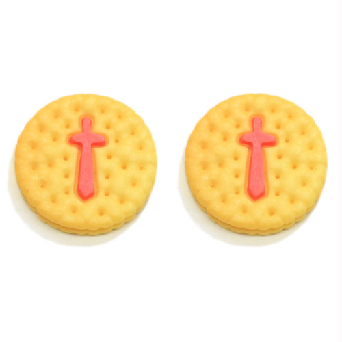 Mix Stijl Simulatie Cookies Plaksteen Hars Cabochons Miniatuur Voedsel Koekje Voor Telefoon Geval Decoratie DIY Haarelastiekjes Centrum Scra