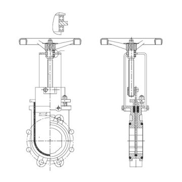 Bi-directional Knife Gate Valve