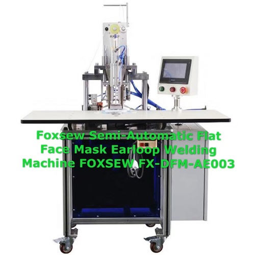 Semi-Automatic Flat Face Mask Earloop Welding Machine