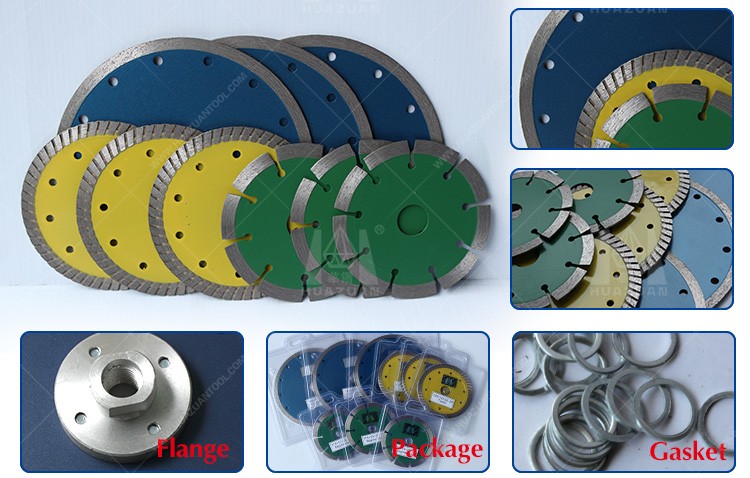 Diamond stone cutting disc for angle grinder