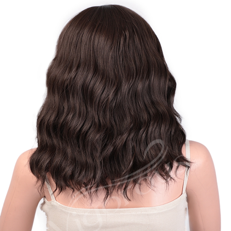 Hot Selling Afro Short Bob Cut For Women Deep Wave Machine Made Fashion Black Curly Synthetic Wig Vendor