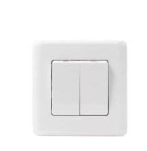 2Gang 1Way Light Switch Wide Rocker White switches