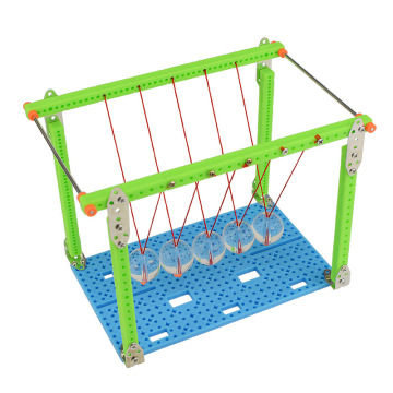 DIY Wooden Newton's Pendulum Kit: An Educational Toy for Kids Interested in Physics