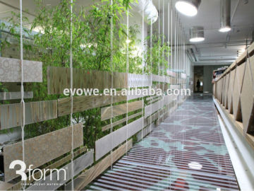 decorative acrylic innovative wall clear panels bamboo