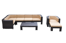 Modern Design Sofa Set With Chaise Lounge