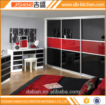 Double color wooden wardrobe design furniture bedroom