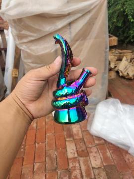 Colorful Snake Shape Glass Bongs