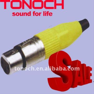 xlr female connectors for microphone for portable pa system