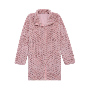 Ladies Fleece Embossed Design Jacket