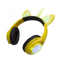 Wiederaufladbares Unicorn Devil Dog LED-Kopfhörer-Stereo-Headset