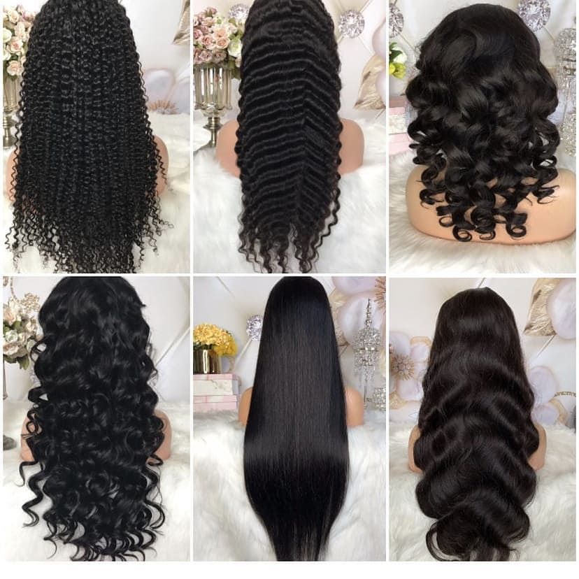 Wholesale Water Wave Frontal Wigs 180% Density Brazilian Virgin Cuticle Aligned Human Hair 13x4 Lace Front Wig For Black Women