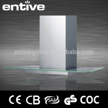 Flat glass kitchen exhaust range hood