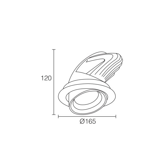 High Power Modern 34W LED DownlightofLED Downlight 6 Inch