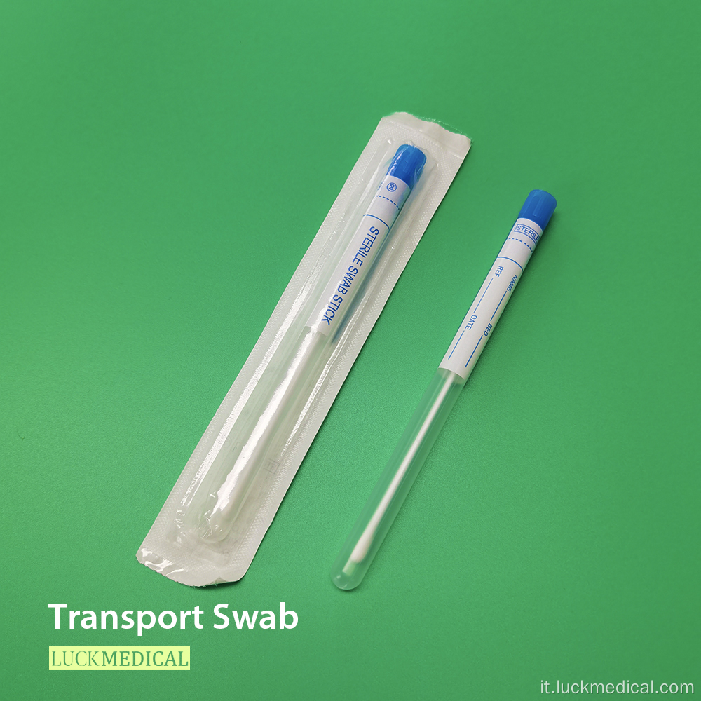 PS Plastic Plastic Culture Batteria Swab in tubo