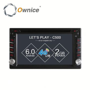 Ownice Android 6.0 gps navi For double din universal with GPS Navi Stereo WIFI built 4G lte DVD support TV