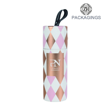 Customized logo stamping paper perfume packaging tube