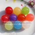 Clear 10mm Crystal Plastic Round Pony Beads