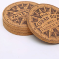 Özel Baskı Yuvarlak Doğal Toptan Cork Coasters