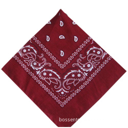 Dibuat Paisley Merah Dicetak Destar Sapu Tangan Besar Kapas Bandanna Bossgoo Com