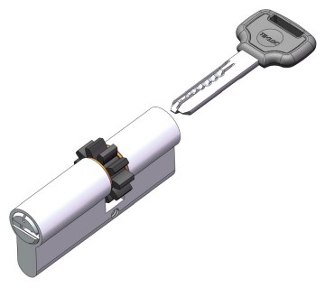 Cam dimple key cylinder lock double side