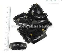 metal snap hair clips hair extension snap clips plain metal hair clips small size big size U shape