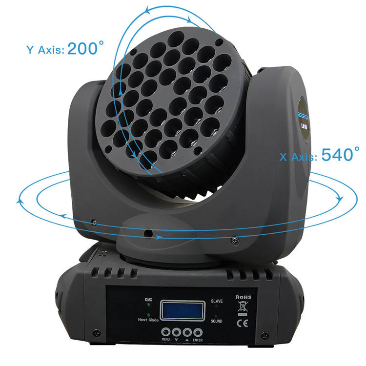 Big Dipper lm108 LED 36x3w Beam Moving Head Stage Light for DJ Disco Nightclub Bar