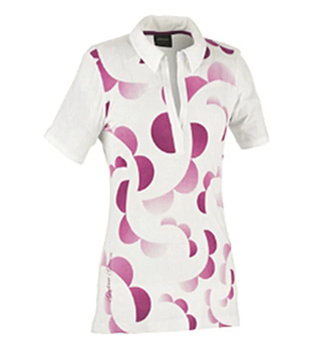 100% Polyester Golf Polo Tops for Lady