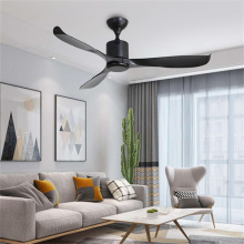 Smart home black remote control fan