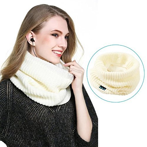 Scarf Blue tooth Warm Design Knitted Neck Earphone