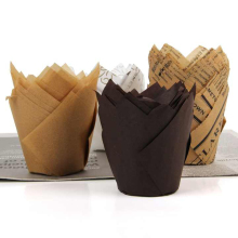 Bakest Disposable Tulips Shape Muffin Cupcake Liners
