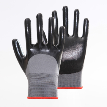 Nitrile Coated Gloves used for Work