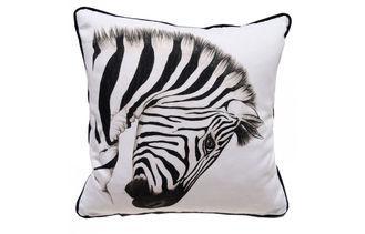 18" Zebra Print Decorative Pillow Fabric , 100% Cotton Fibe