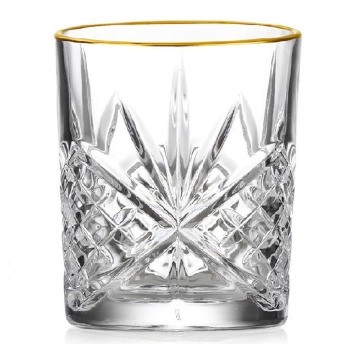 Engraved 315ml Diamond Whisky Tumbler Glass