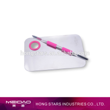 New design two head cuticle shovel&pusher with plastic decoration