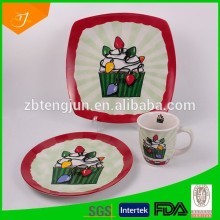 dinner set ceramic with food image