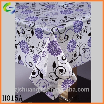 Tansparent With Printed PVC Table Cover