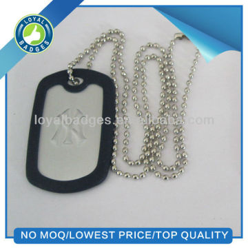 fashion embossed dog tags