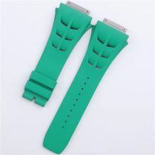 Suitable for Richard RM11-03M 65-01 M47 Solid Color Strap 25mm Breathable FKM Raised Screw Metal Head