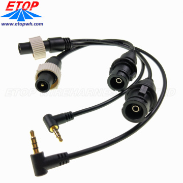 Molded Waterproof DC Power Cable Harness
