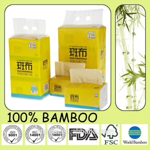 100% Virgin bamboo Soft Facial Tissue Paper