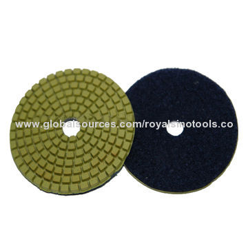Diamond polishing pads for wet grinding granites and marble