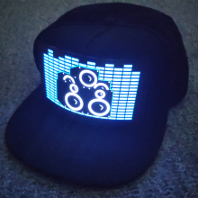 New Arrival LED Sound Activated Lighting Promotional Caps with Custom Logos