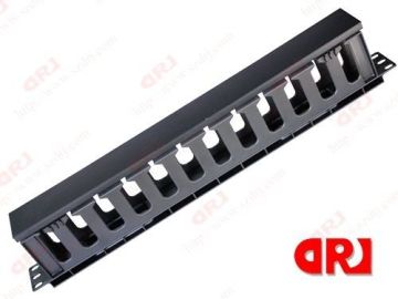 1u 12 Port 19" Rack Cable Management , Network Cabinet Metal Cable Management
