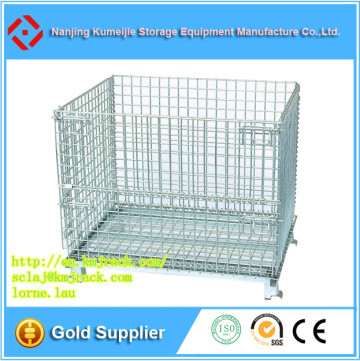 Industrial Wire Basket Metal Storage Cage