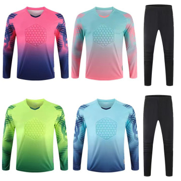 Personalized Long Sleeve Goalkeeper Training Uniform with Name and Number