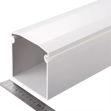 Eco-friendly Durable Wiring Ducts 100x100mm 2.8mm Thickness Plastic Cable Trunking