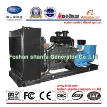 300kw 375kva Shangchai SC13G420D2 open soundproof moveable diesel generator set